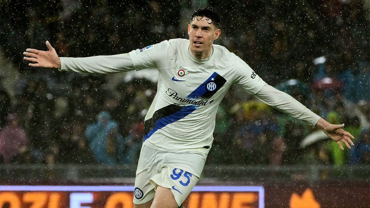 Alessandro Bastoni le dio el triunfo al Inter. Alessandro Bastoni le dio el triunfo al Inter.