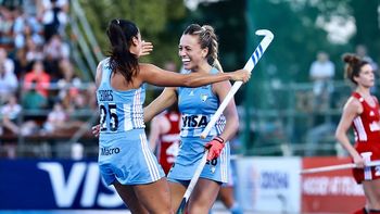 La mendocina Delfina Thomé anotó en la goleada de Las Leonas