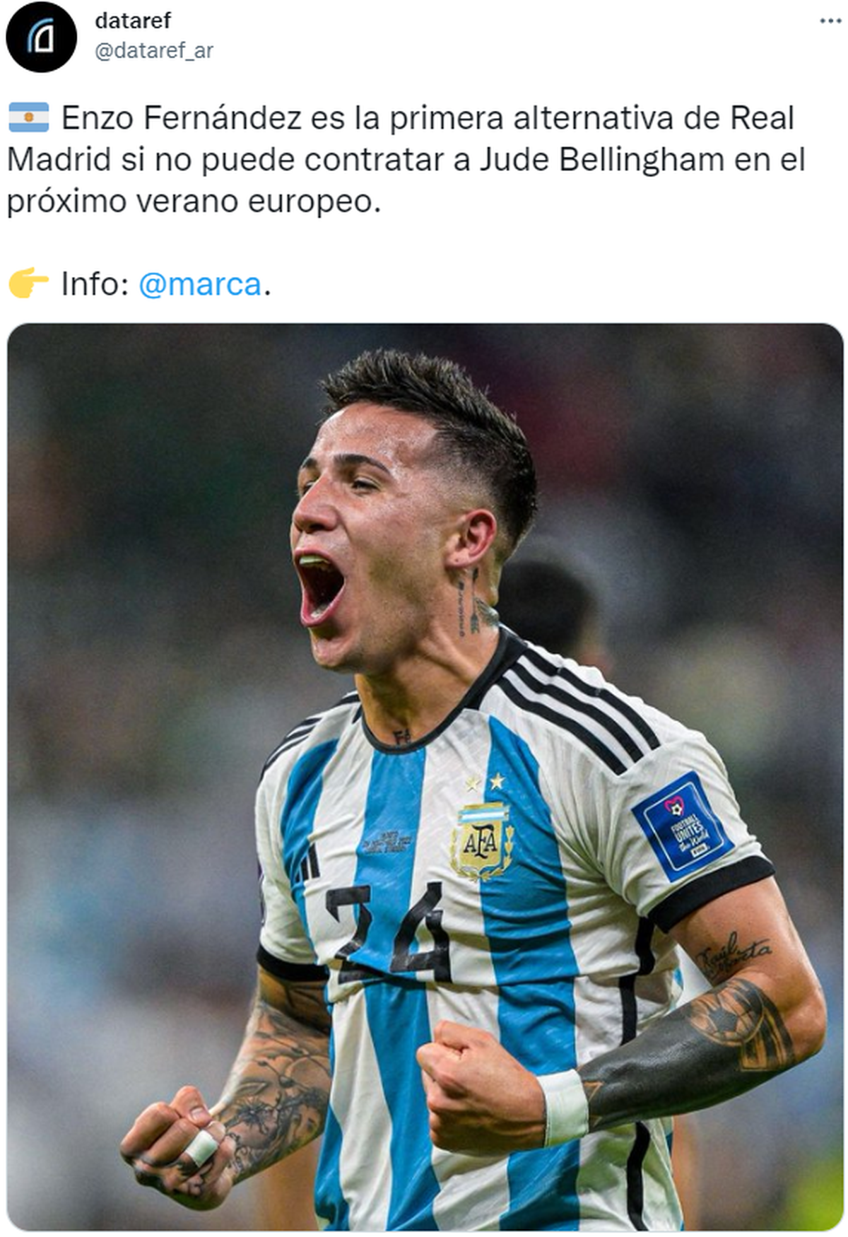 Enzo Fernández está en la órbita del Real Madrid