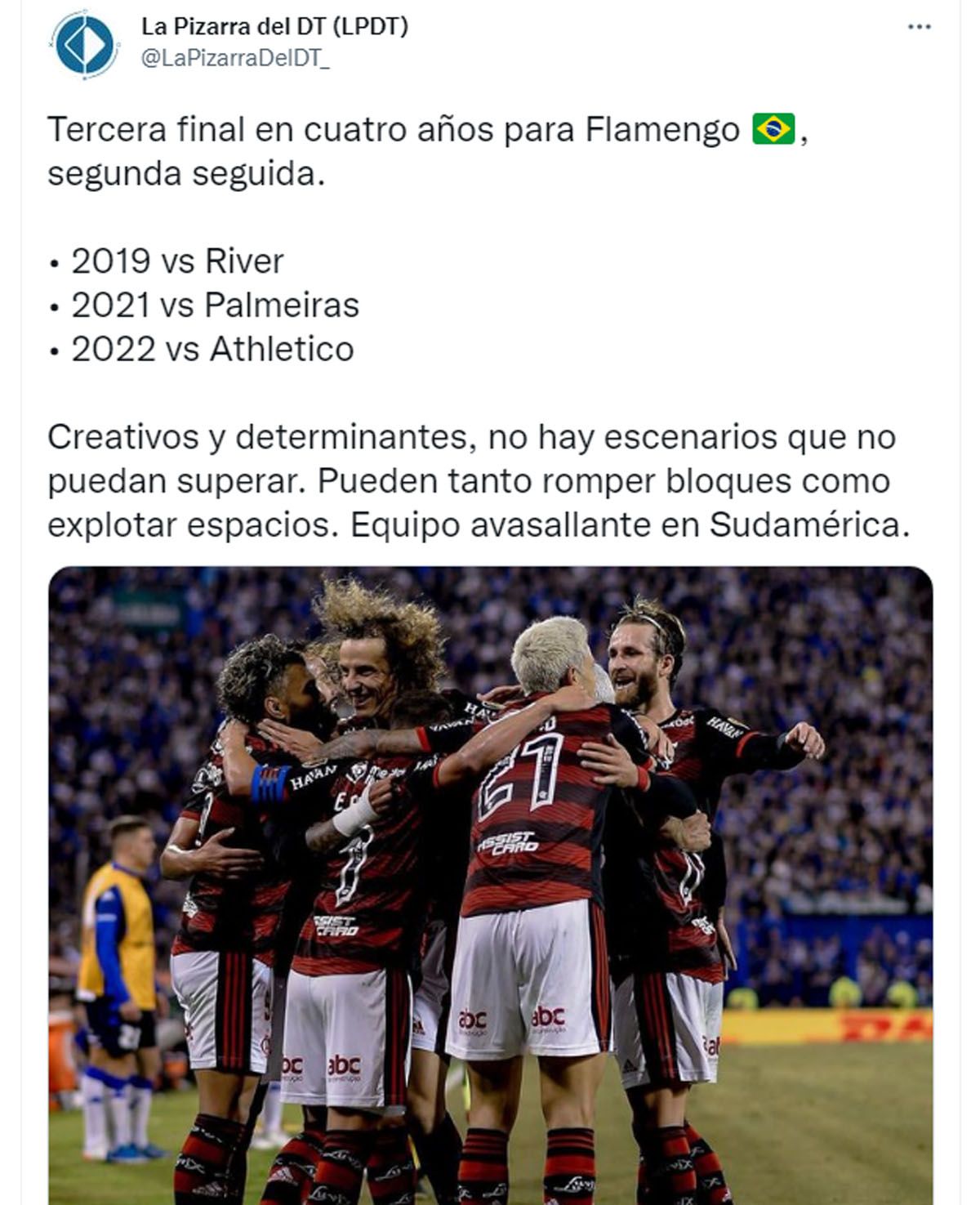 Flamengo jugará su tercera final en cuatro ediciones de la Copa Libertadores 