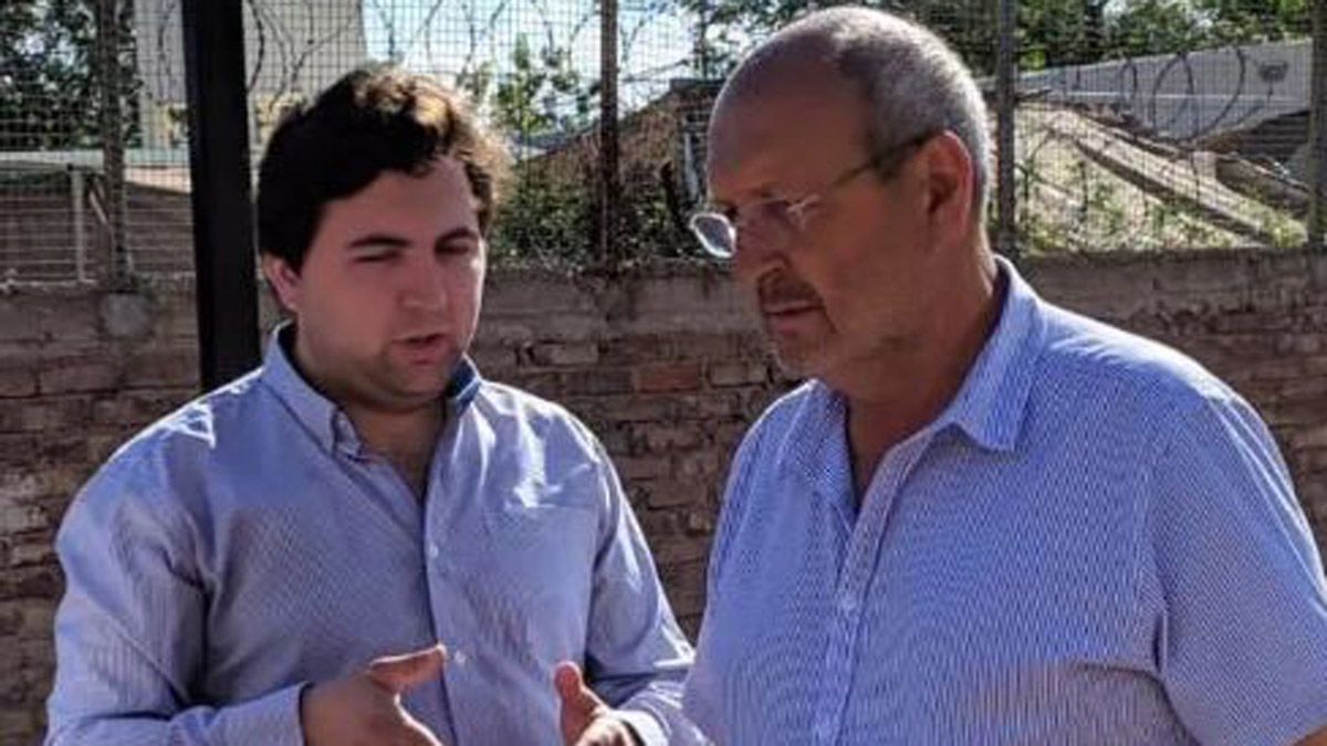 Ignacio Conte, presidente del Concejo Deliberante de Guaymallén, y el intendente Marcelino Iglesias.