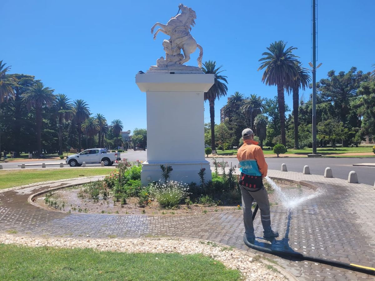 La labor de limpieza y cuidado del Parque es un dato para destacar.