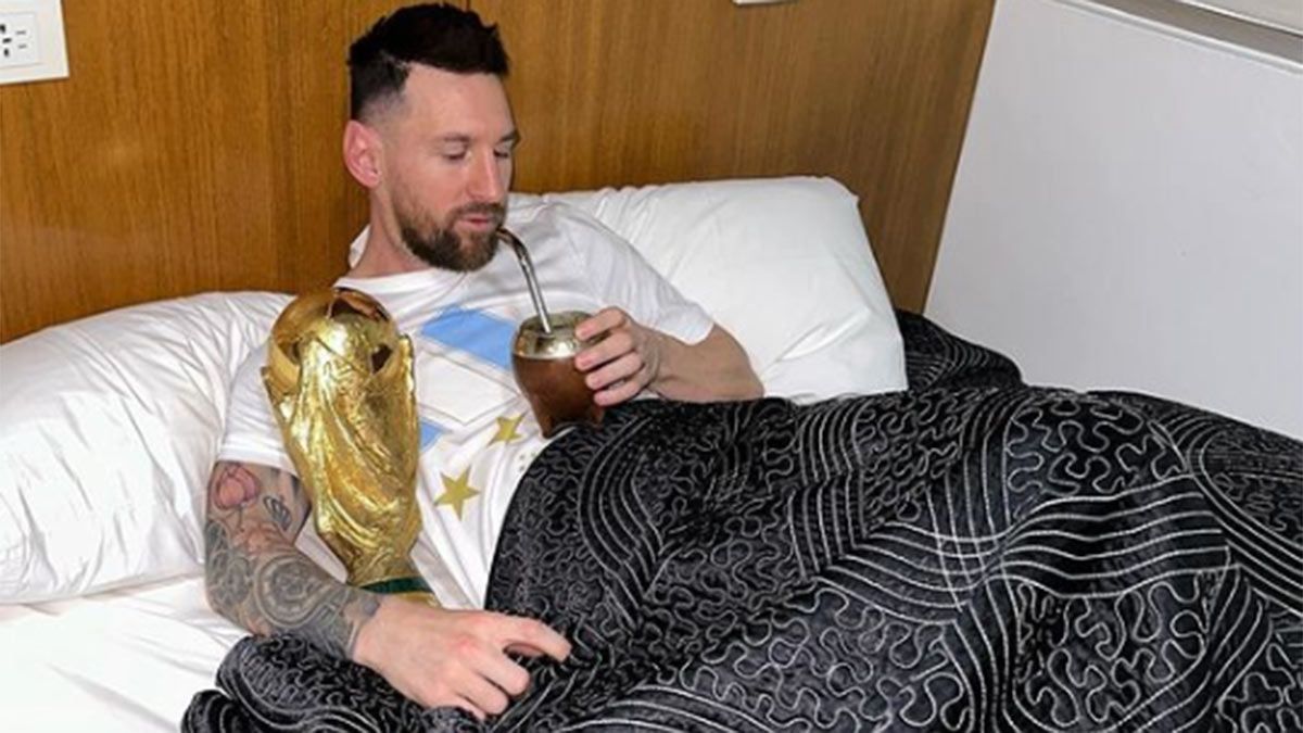 Lionel Messi en una de las imágenes que más likes obtuvo en sus redes sociales.&nbsp;