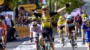 Wout Van Aert conquistó la séptima etapa del Tour de Francia