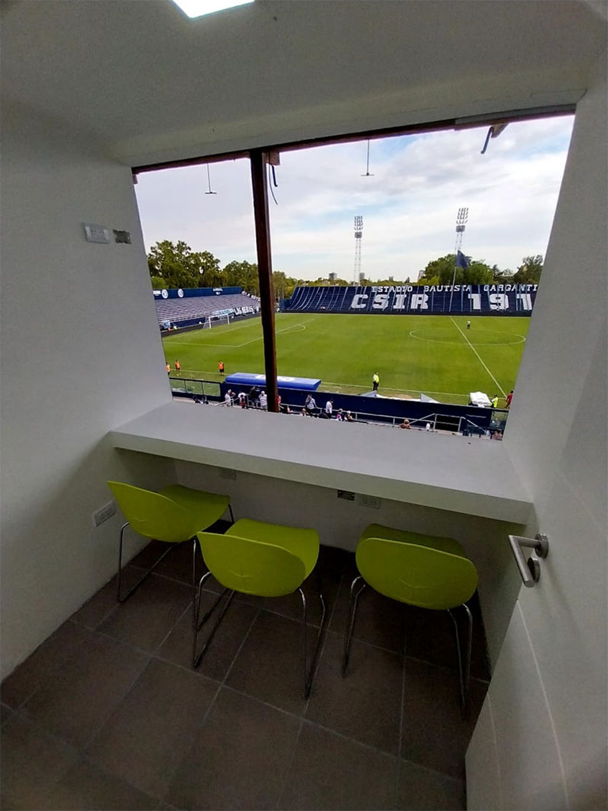 El nuevo sector de prensa del estadio azul El nuevo sector de prensa del estadio azul