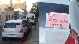 Un auto se volvió viral en Tiktok, tras tener pegado un cartel inédito
