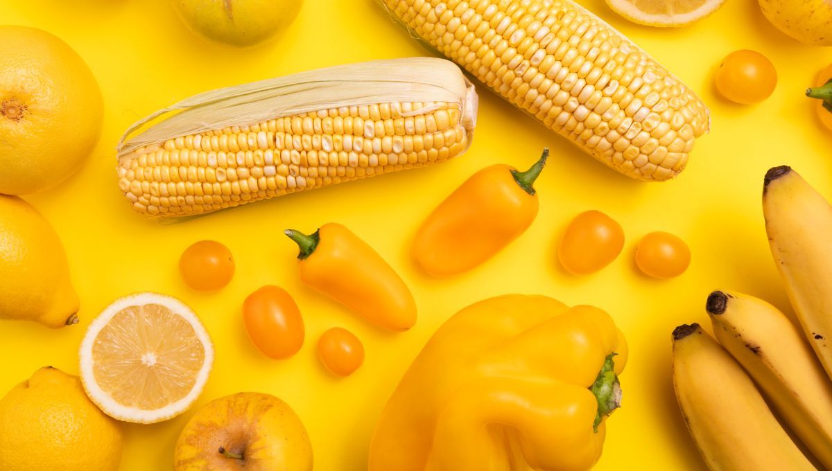 ¿Qué significan las frutas y verduras de color amarillo?