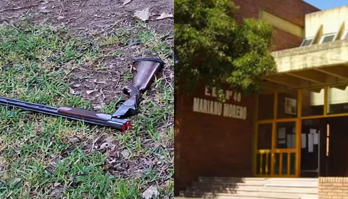 Esta es la escopeta que se usó en el tiroteo en la escuela de Santa Fe
