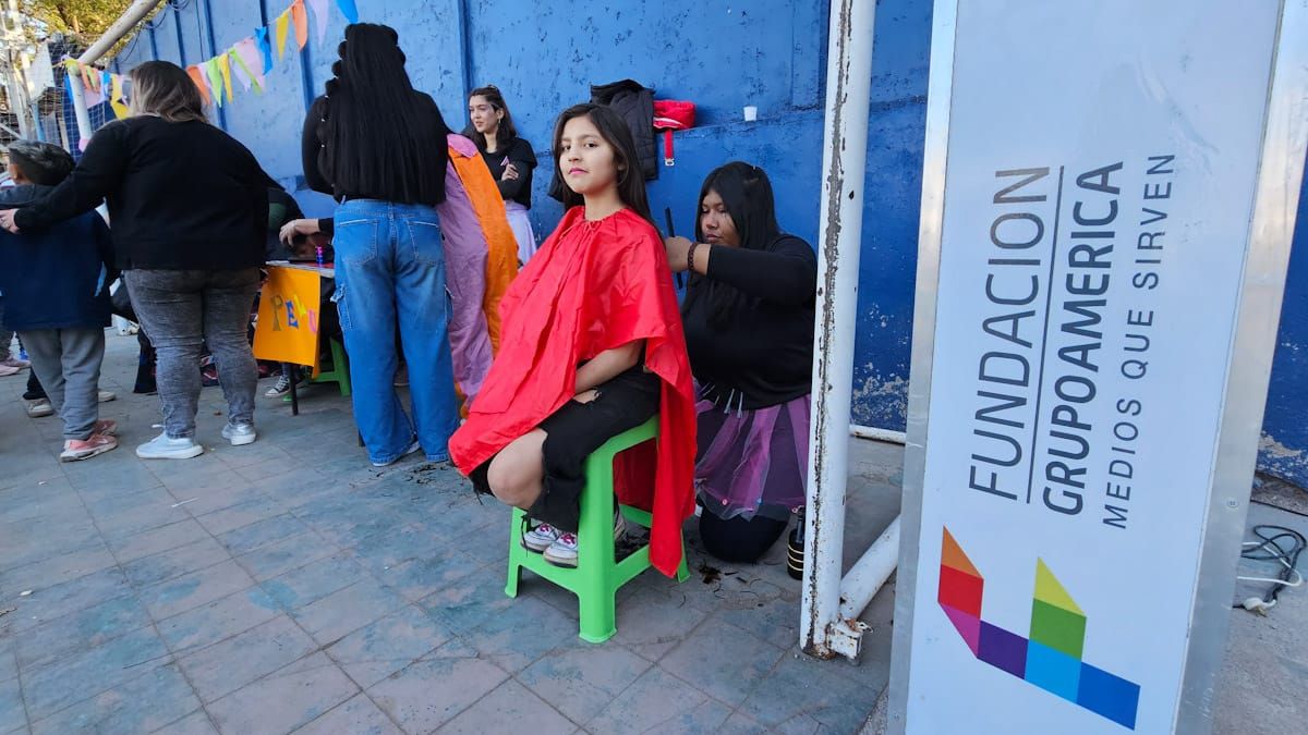 Stand de peluquería de la Academia Amelie. Stand de peluquería de la Academia Amelie.