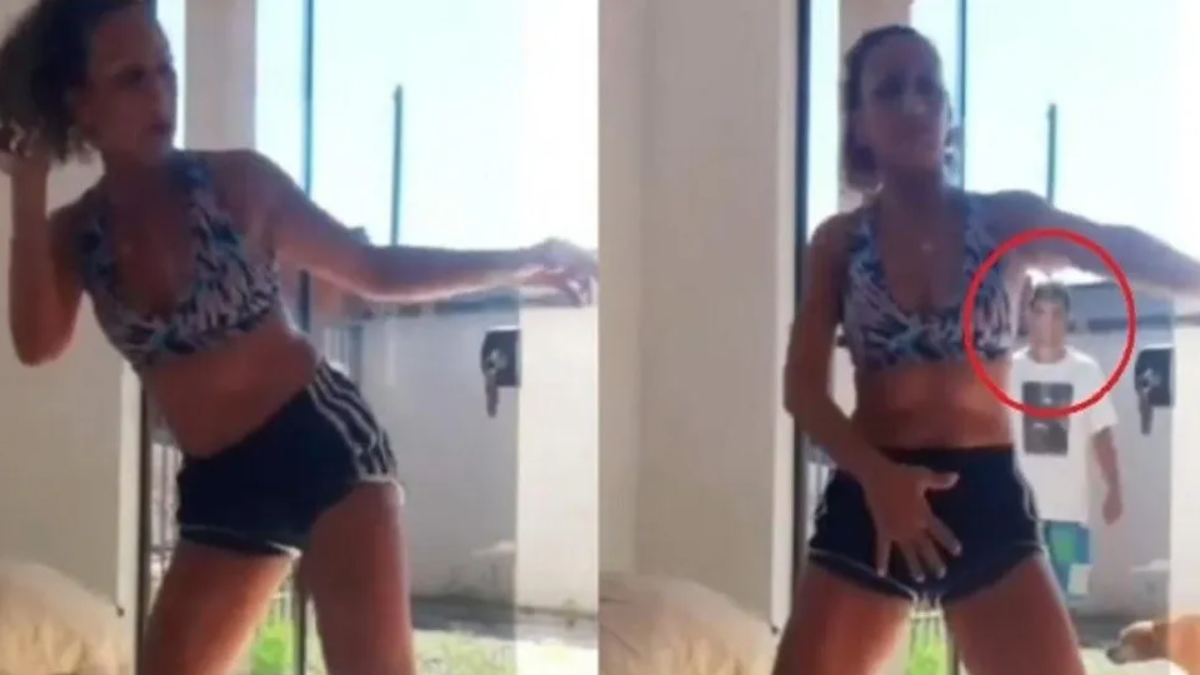 La mujer bailaba y un delincuentes ingresó a su casa.