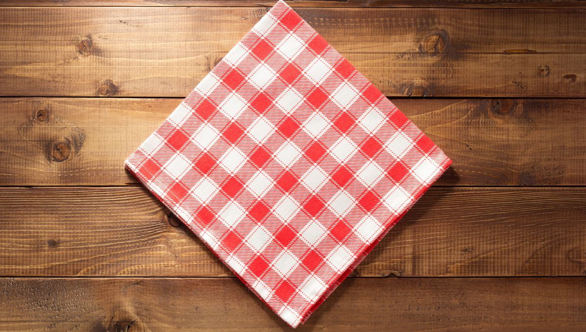 Servilleta de tela. Servilleta de tela.