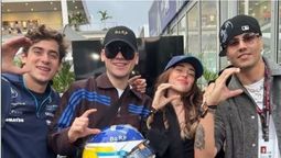El video de Bizarrap, Duki y Nicki Nicole cuando sorprendieron al mostrar su apoyo al piloto Franco Colapinto