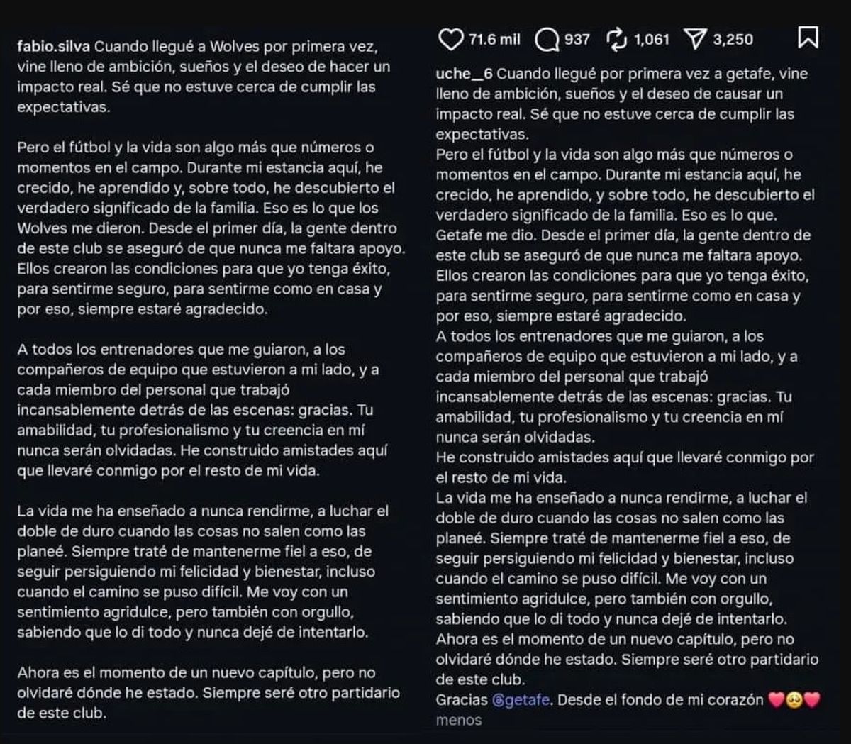 Los jugadores utilizaron Inteligencia Artificial para escribir su mensaje de despedida.