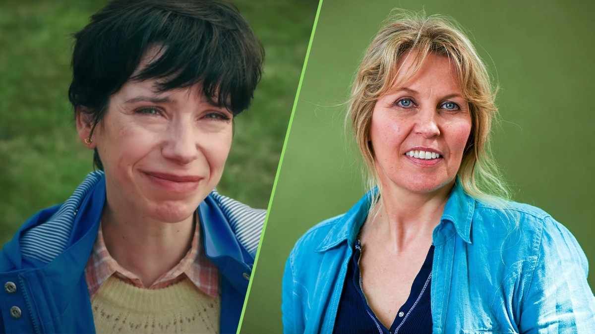 Sally Hawkins y la verdadera Philippa Langley. Sally Hawkins y la verdadera Philippa Langley. 