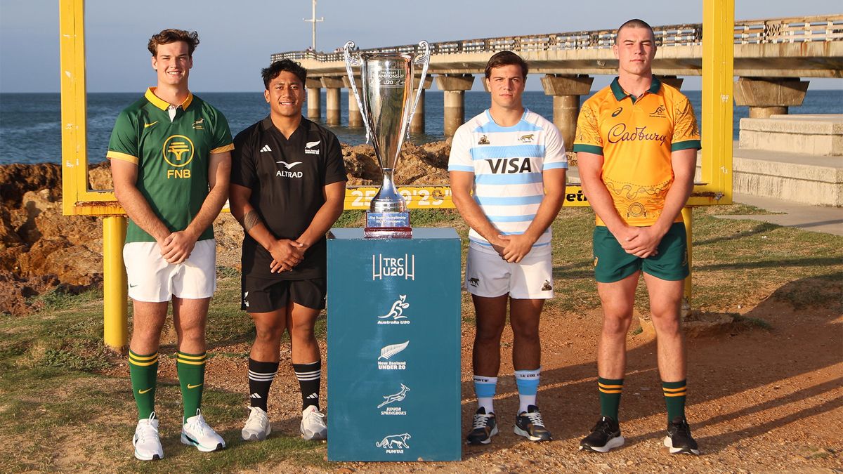 Los capitanes del Rugby Championship M20.