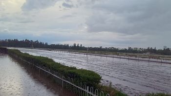 Por la fuerte tormenta se postergó el Clásico Vendimia Copa Canal 7 de turf
