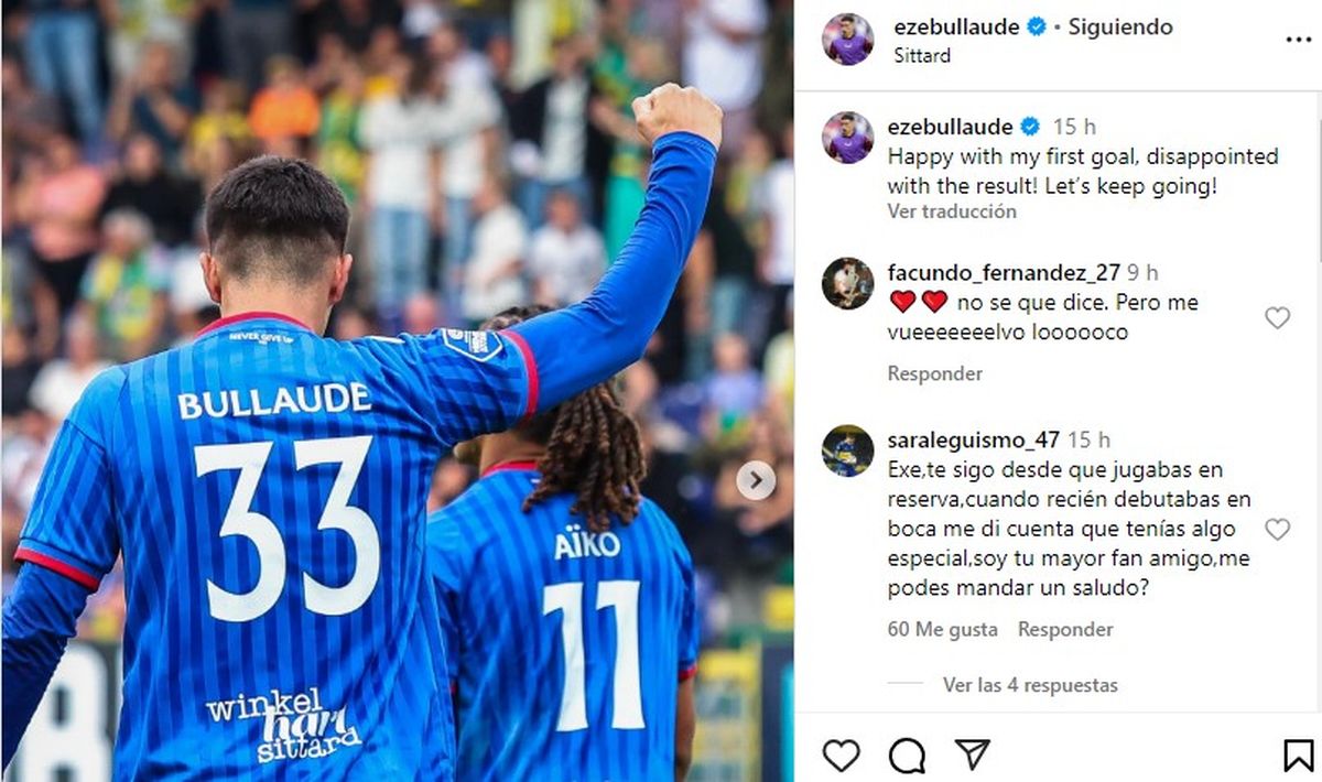 El posteo de Ezequiel Bullaude en sus redes sociales. El posteo de Ezequiel Bullaude en sus redes sociales. 