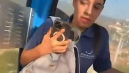 Video: los agarró el temblor de Colombia en pleno vuelo del teleférico