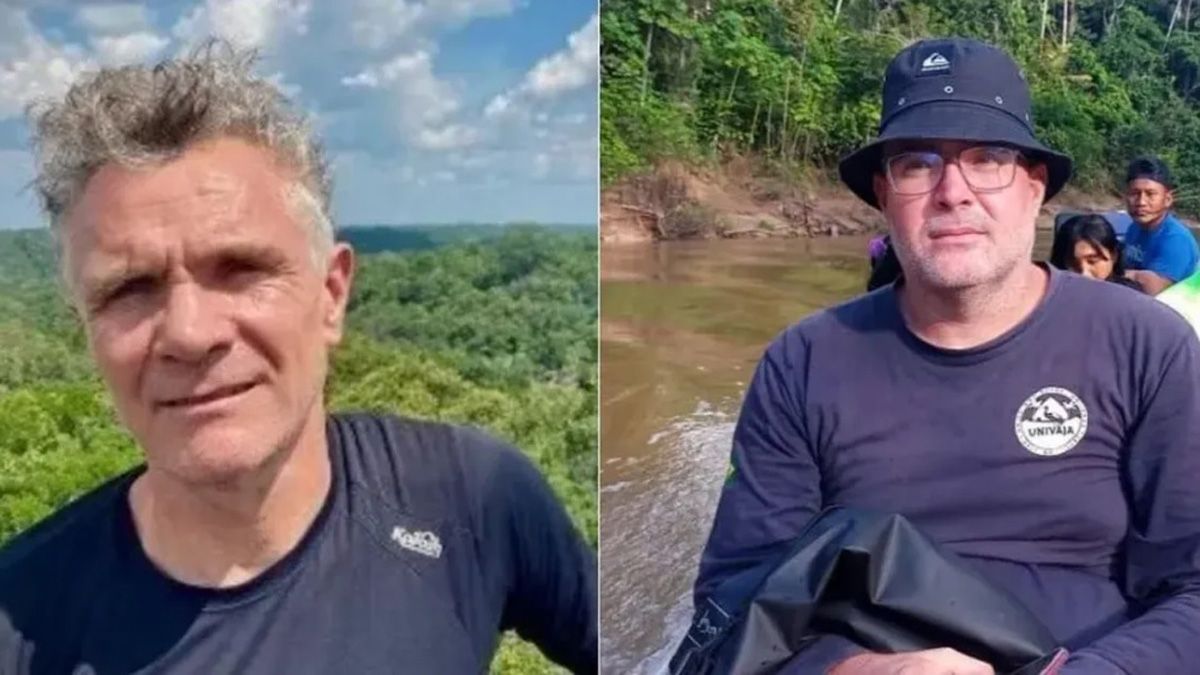 El periodista inglés Dom Phillips y el indigenista brasileño Bruno Ribeiro, cuyos cuerpos fueron encontrados atados a un árbol en la selva amazónica