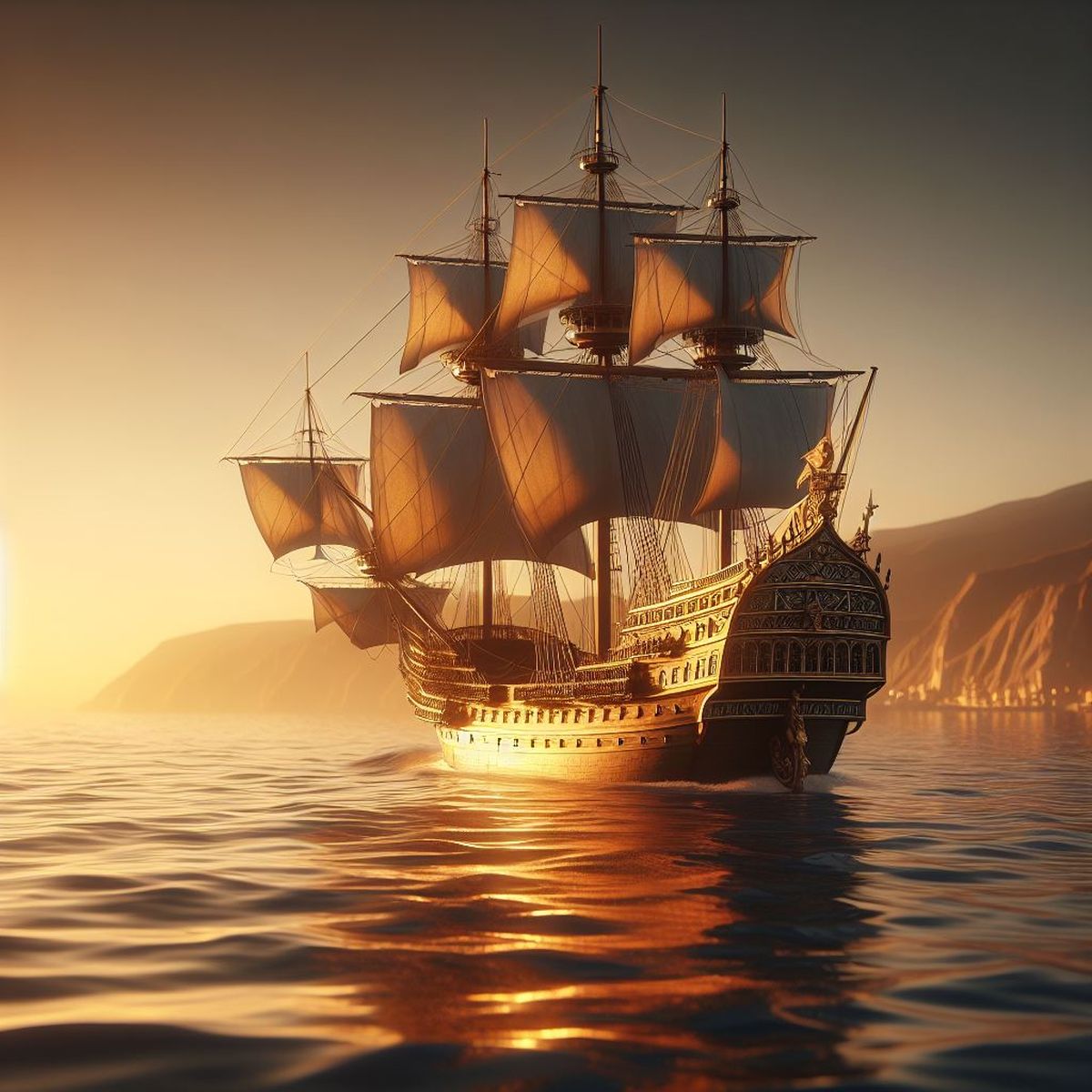 Los galeones españoles eran barcos imponentes. Los galeones españoles eran barcos imponentes.