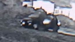 Momento exacto en que disparan dentro del auto en Maipú. Captura de video.&nbsp;