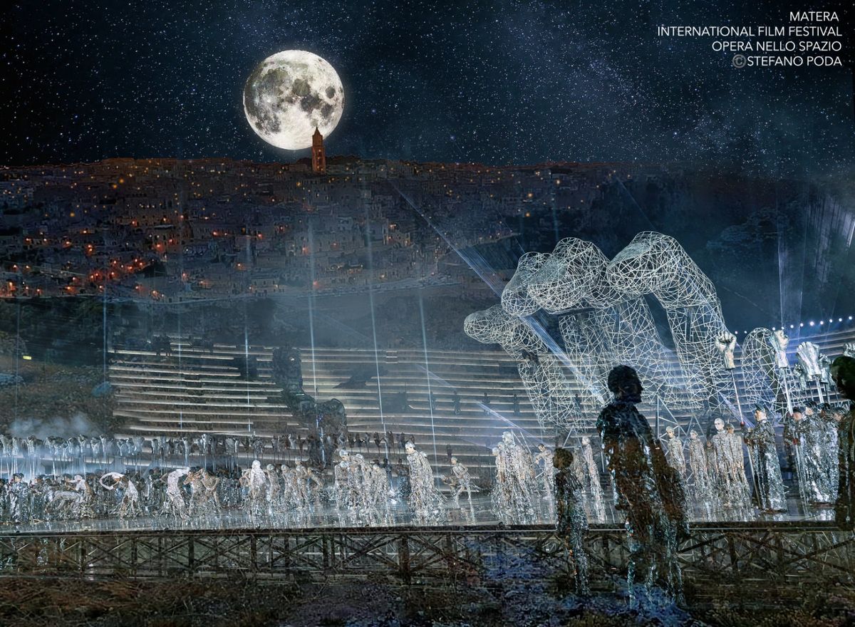 Una muestra de la utilización de hologramas para el proyecto de Cangemi, Ópera en Camino. Una muestra de la utilización de hologramas para el proyecto de Cangemi, Ópera en Camino.