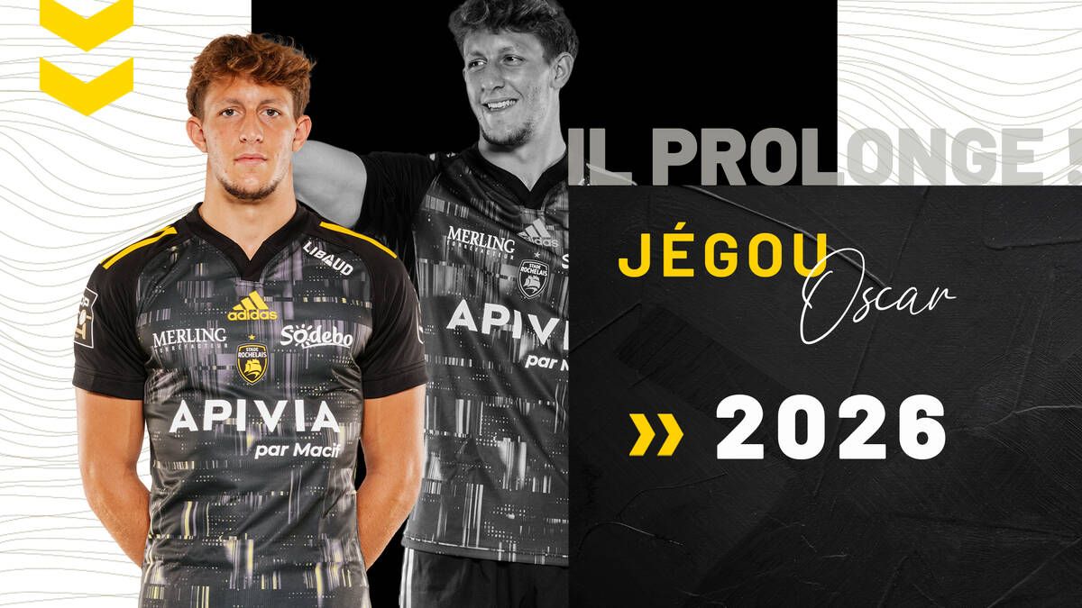 Con esta imagen, Oscar Jégou fue presentado en el sitio web oficial de Stade Rochelais. Con esta imagen, Oscar Jégou fue presentado en el sitio web oficial de Stade Rochelais.