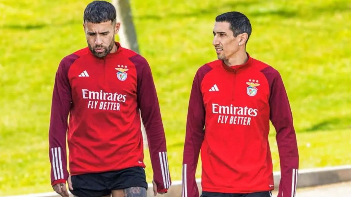 Nicolás Otamendi y Ángel Di María.