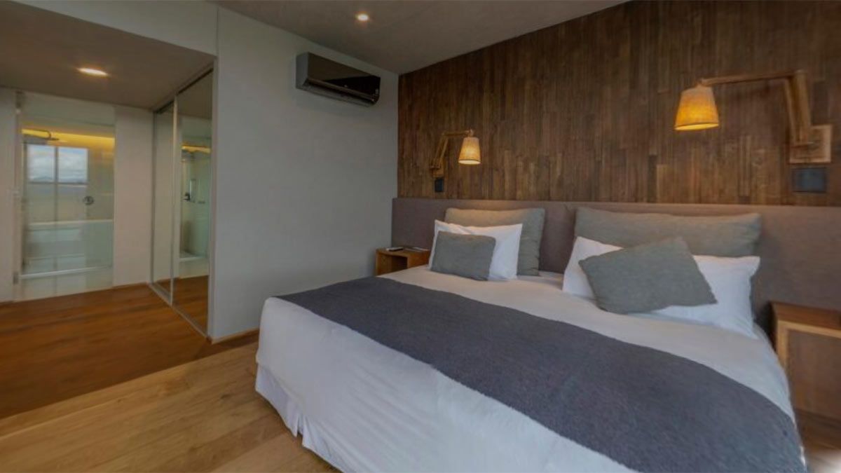 Por dentro: una de las habitaciones de Casa de Uco. Foto: casadeuco.com