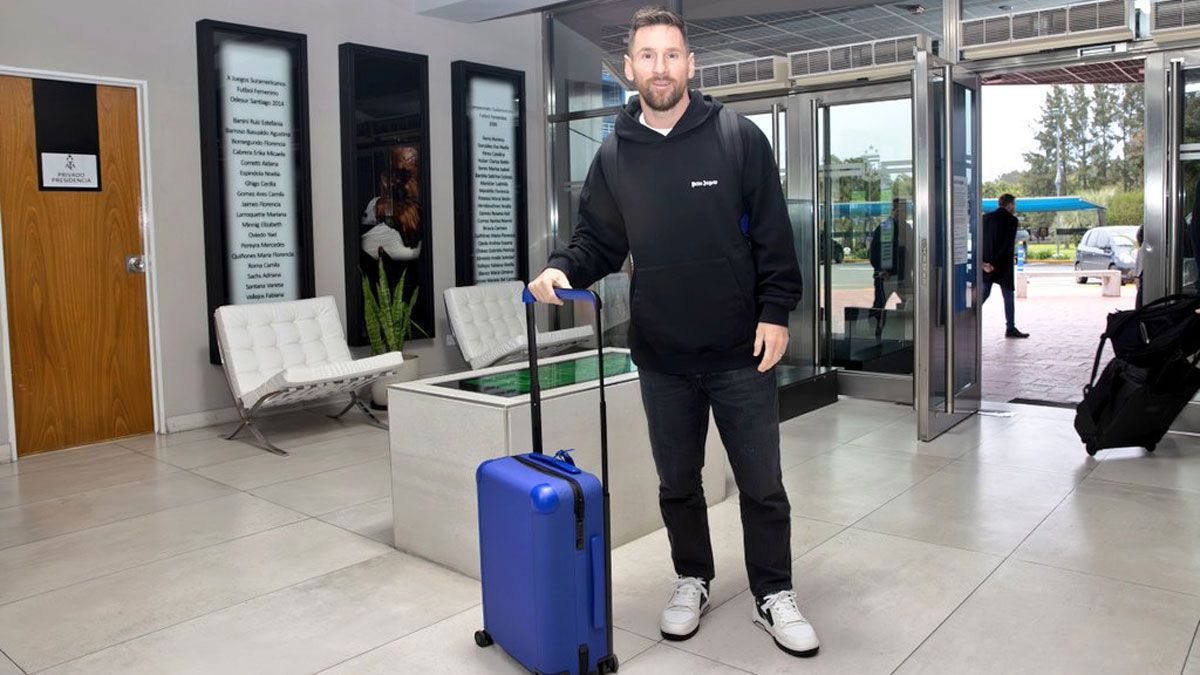 Lionel Messi ya está en el país para jugar las Eliminatorias Sudamericanas con la Selección argentina.