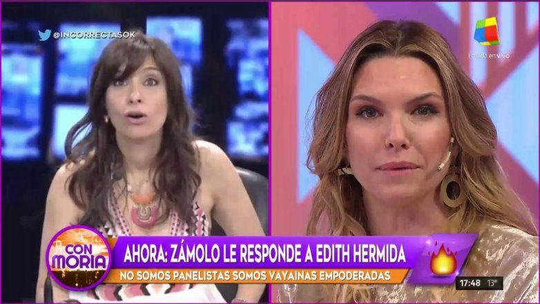 Sofía Zámolo, furiosa con Edith Hermida