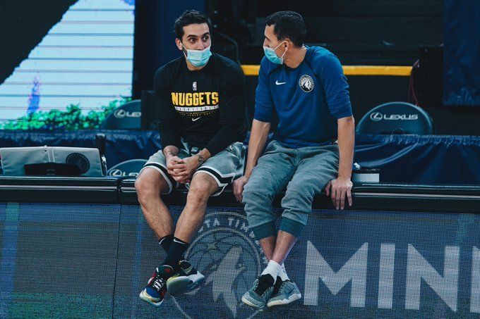 Campazzo y Prigioni: encuentro cordobés antes de Denver Nuggets vs, Minnesota Timberwolves.