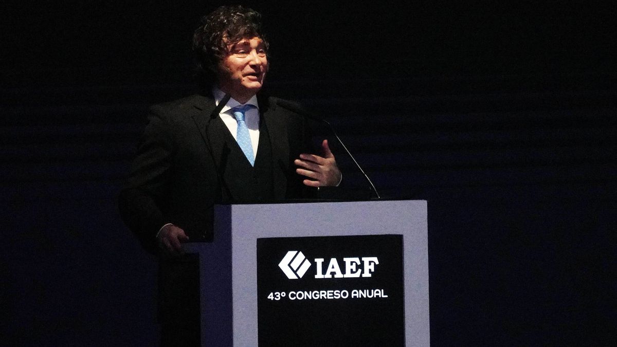 Javier Milei disertó ante ejecutivos de finanzas.