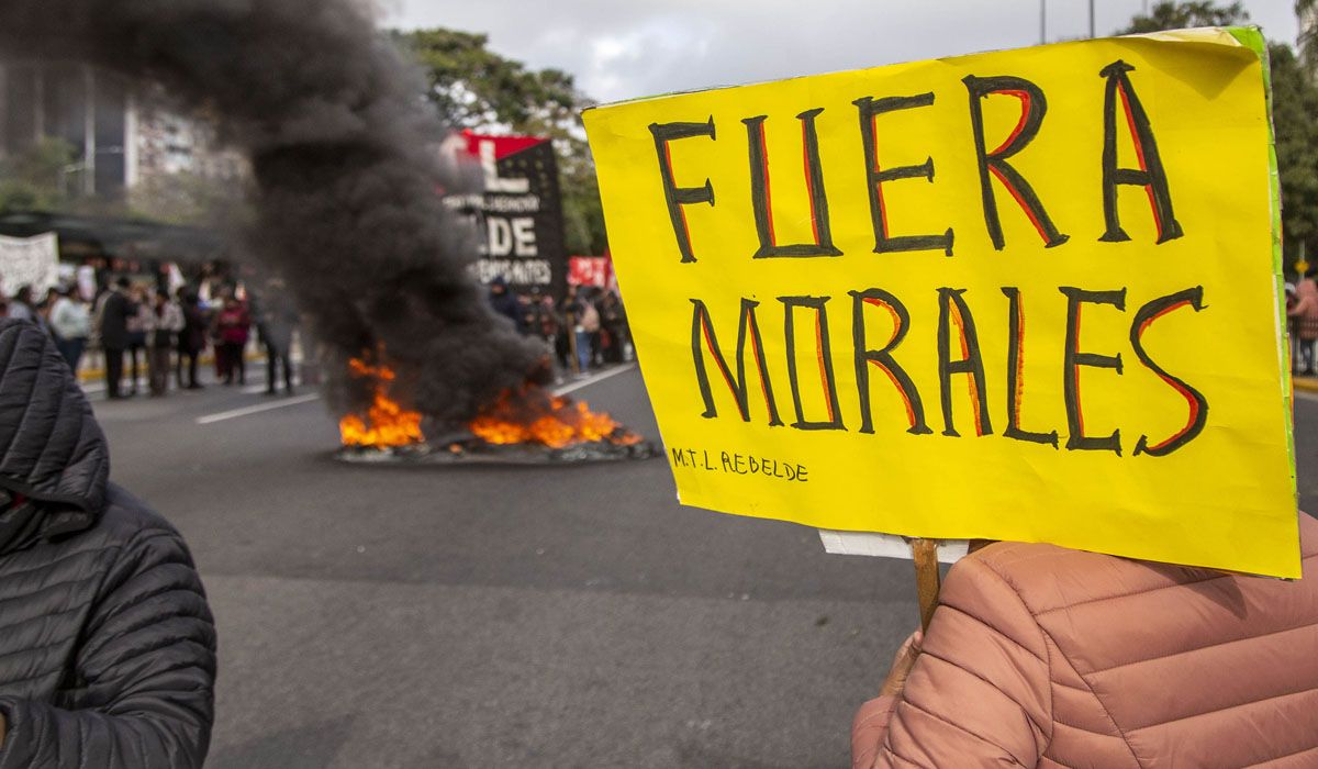Protestas en Jujuy por la reforma de la Constitución impulsada por Gerardo Morales. Foto: NA.