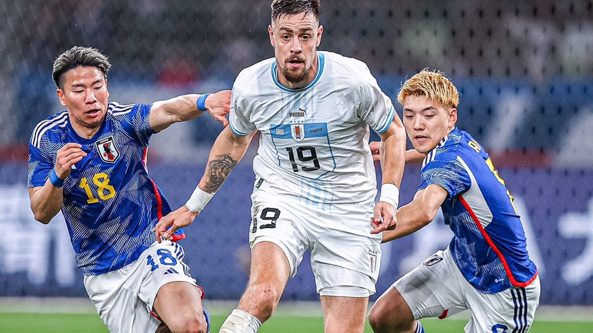 Uruguay igualó 1-1 con Japón