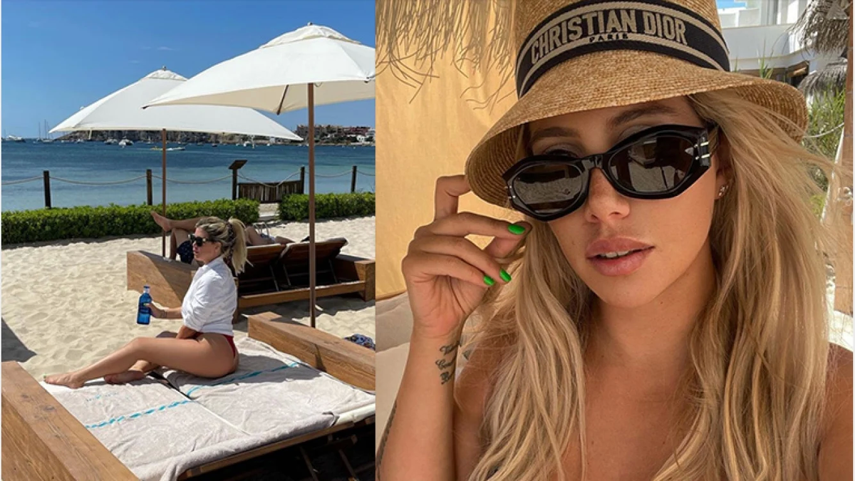 Sos mi prima con bombacha grandota!, la foto más reveladora de Wanda Nara  desde Ibiza