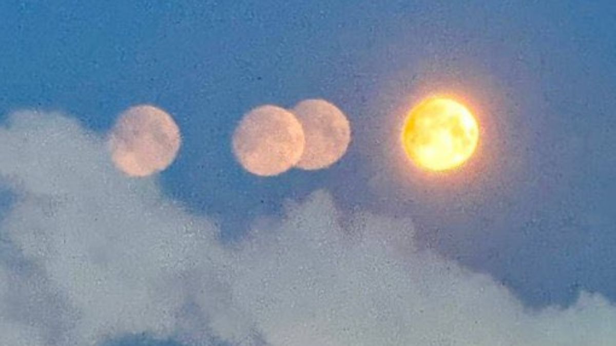 Aparecen cuatro lunas alineadas en el cielo de Rusia: qué significa este fenómeno y por qué se origina