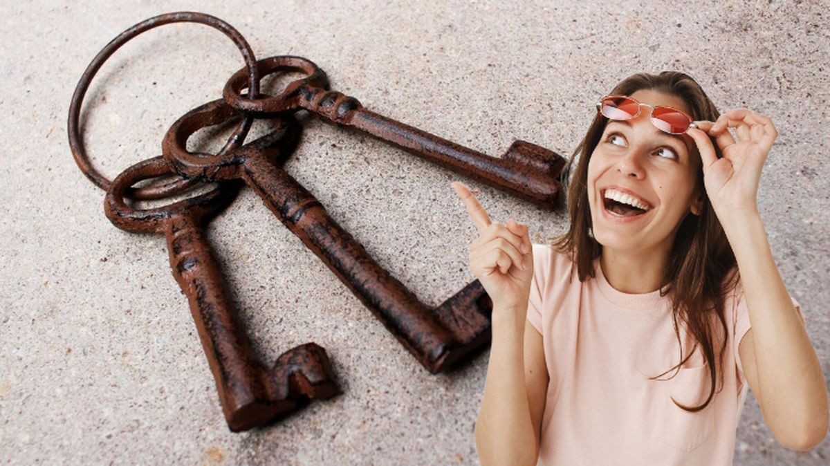 Un DIY genial. Recicla llaves viejas. 