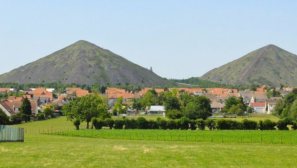 Colinas mineras en Loos-en-Gohelle, al norte de Francia. Colinas mineras en Loos-en-Gohelle, al norte de Francia.