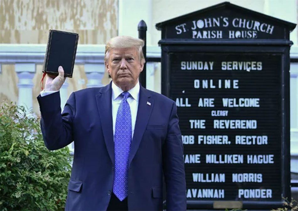 Trump dice ser presidente de la ley y el orden y del país más grande del mundo