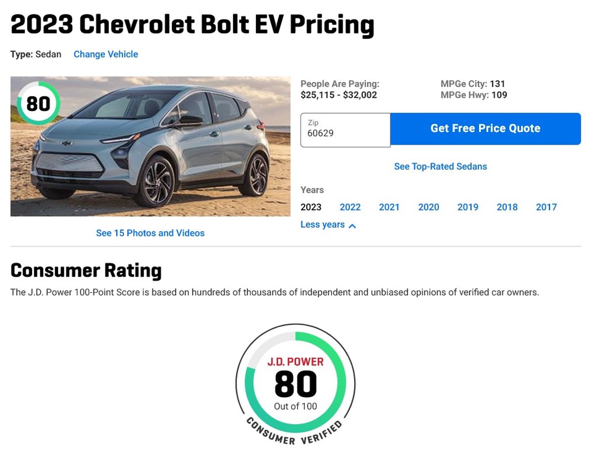 El auto eléctrico de Chevrolet que es muy conveniente. El auto eléctrico de Chevrolet que es muy conveniente.