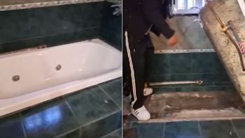 Lo detuvieron en el lugar más recóndito e impensado: debajo de un jacuzzi Lo detuvieron en el lugar más recóndito e impensado: debajo de un jacuzzi