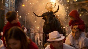 Siete personas resultaron heridas en el quinto encierro de San Fermín