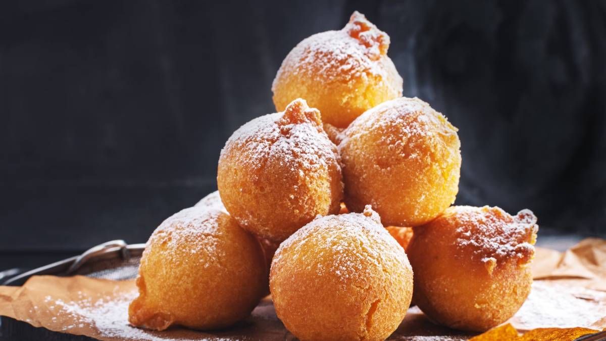 Recetas: buñuelos de manzana en 3 pasos.