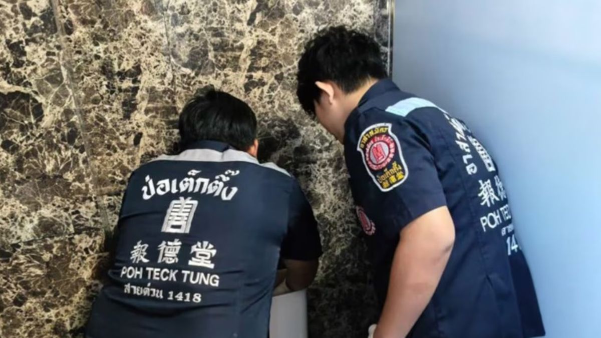 Una beba recién nacida fue encontrada abandonada en la mochila del inodoro del baño de un edificio. Una beba recién nacida fue encontrada abandonada en la mochila del inodoro del baño de un edificio.