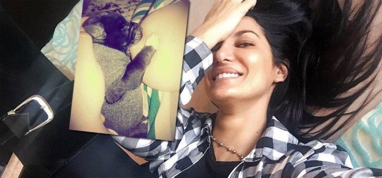 Silvina Escudero subió una foto de una amiga amamantando a un perro y se armó la polémica