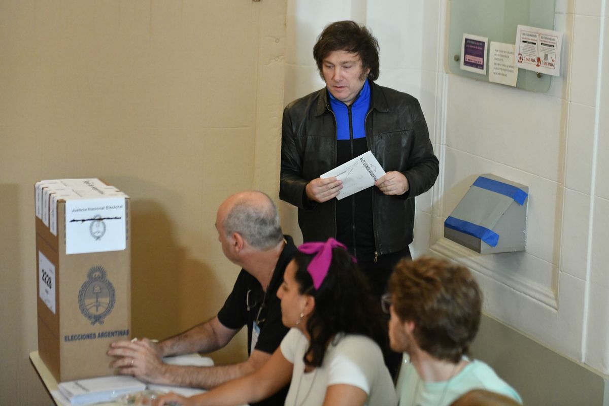 Javier Milei, el candidato más votado en Mendoza.