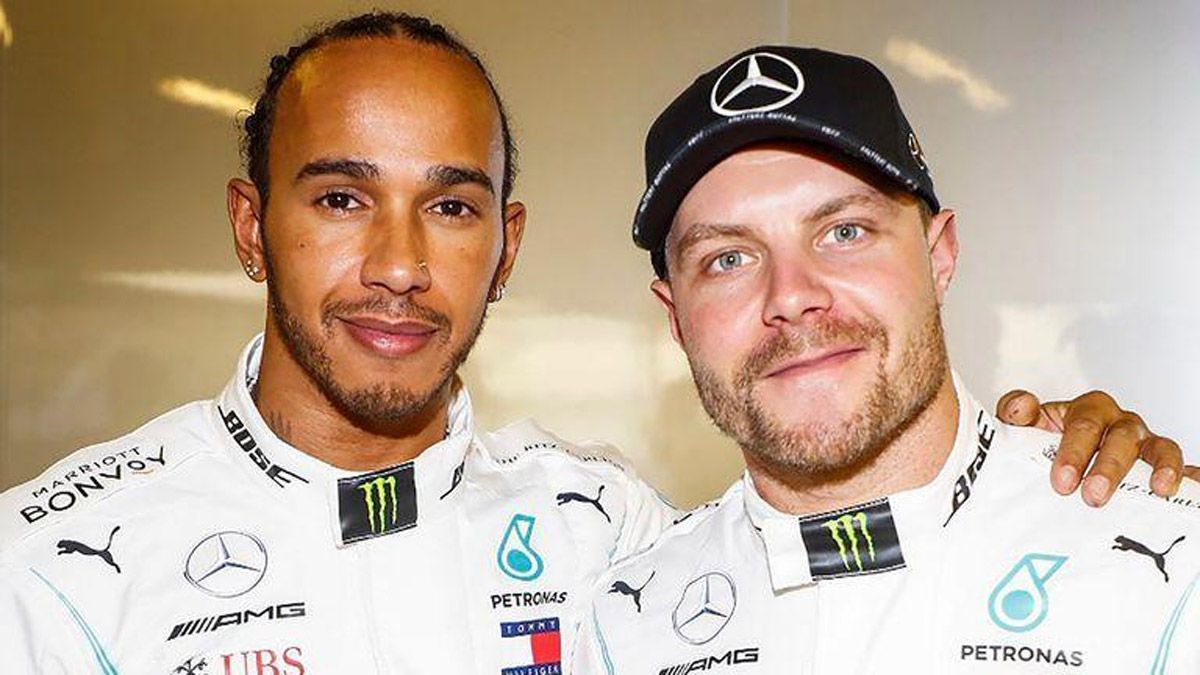Lewis Hamilton y Valtteri Bottas.