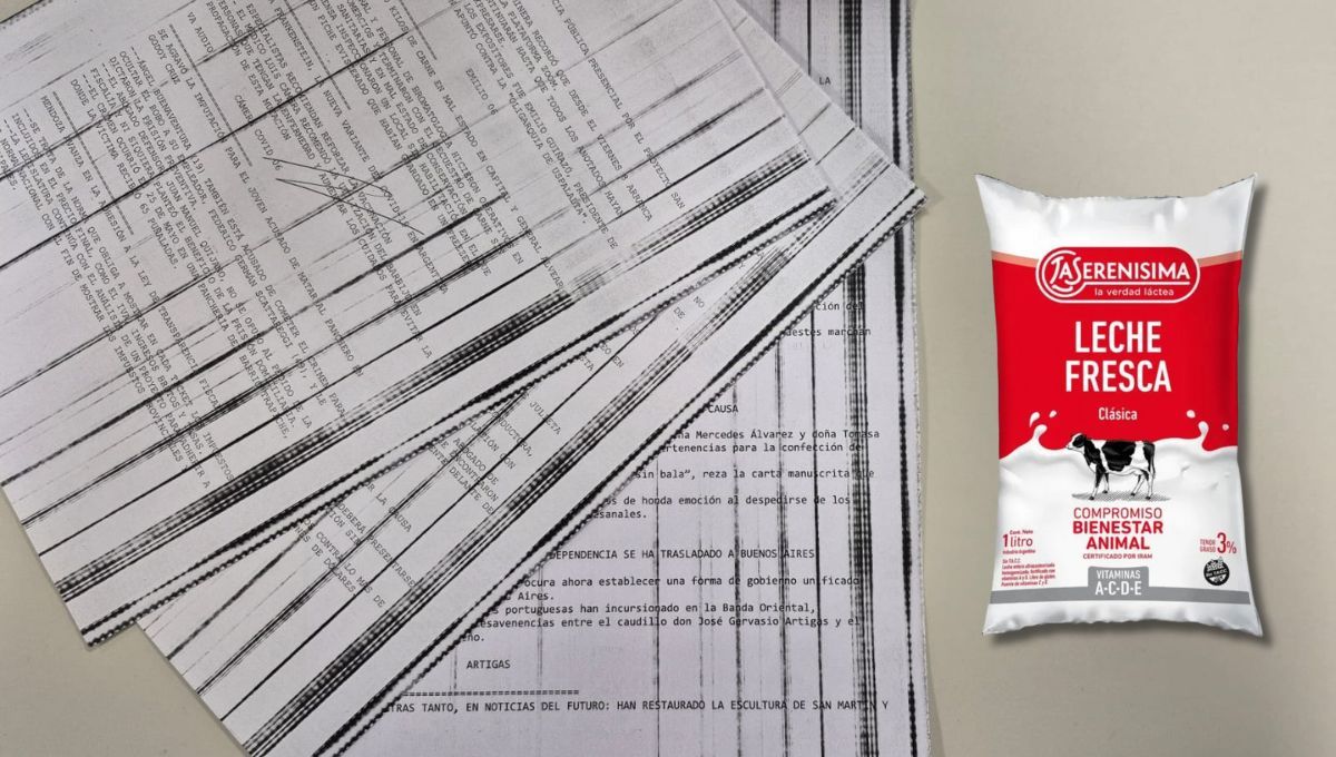 Con un sachet de leche y una fotocopia, crea este hermoso cuadro para decorar tu casa