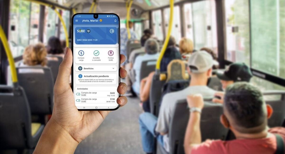 La tarjeta SUBE estará en el celular.